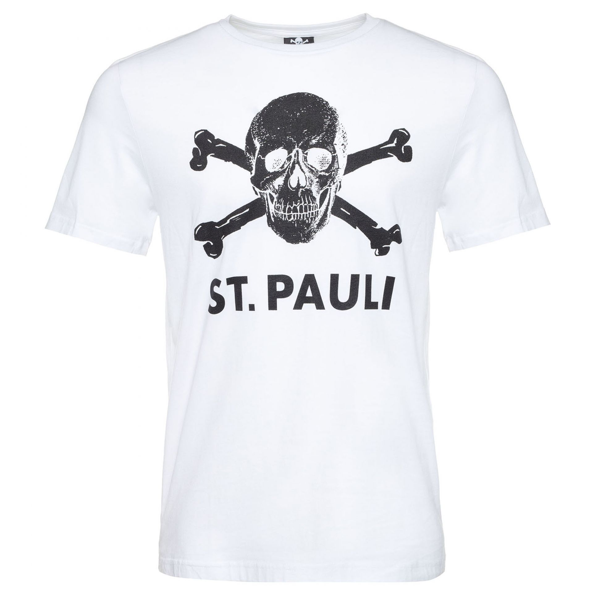 St. Pauli SP011804 Shirt Totenkopf Wit