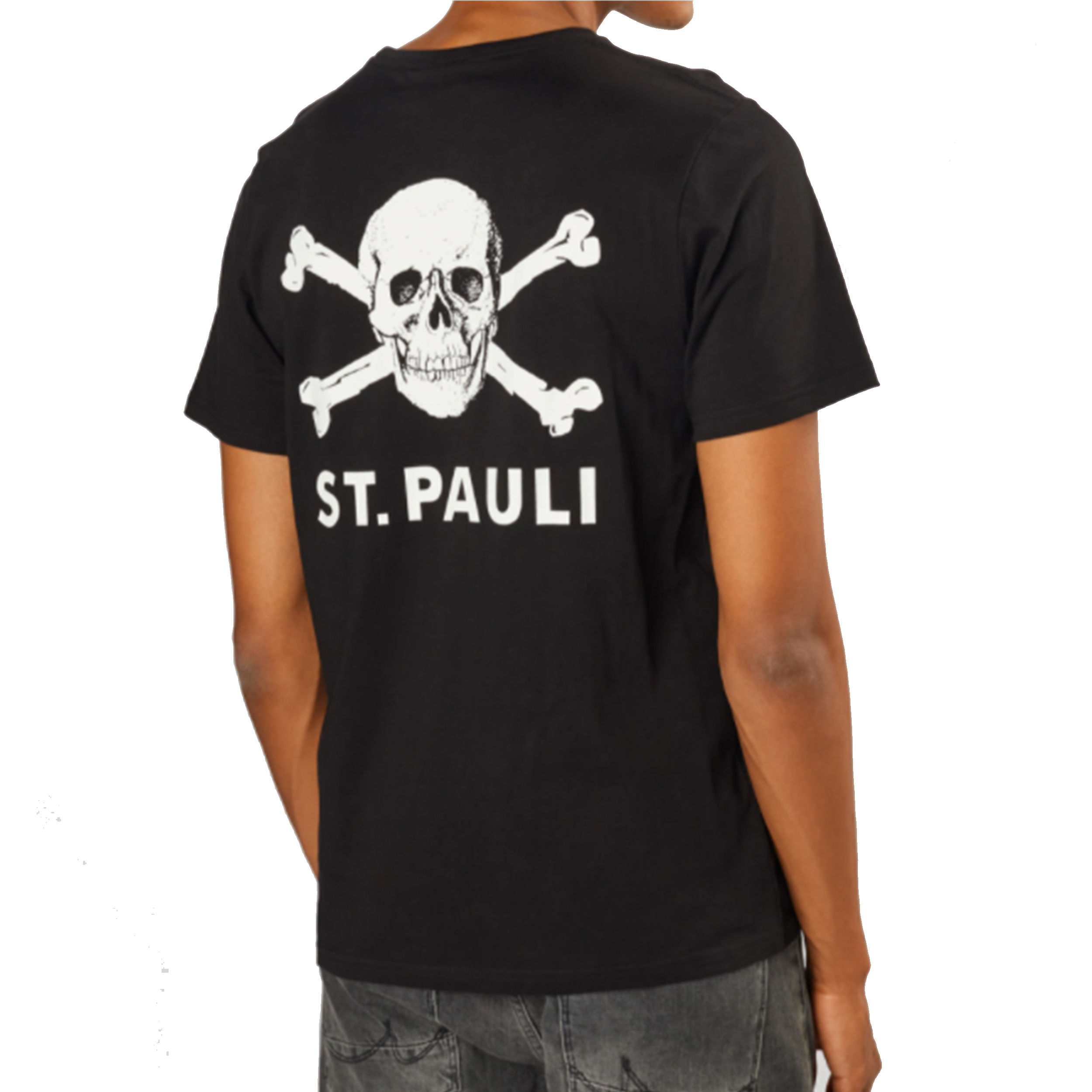 St. Pauli t-shirt  Totenkopf SP011801 zwart heren