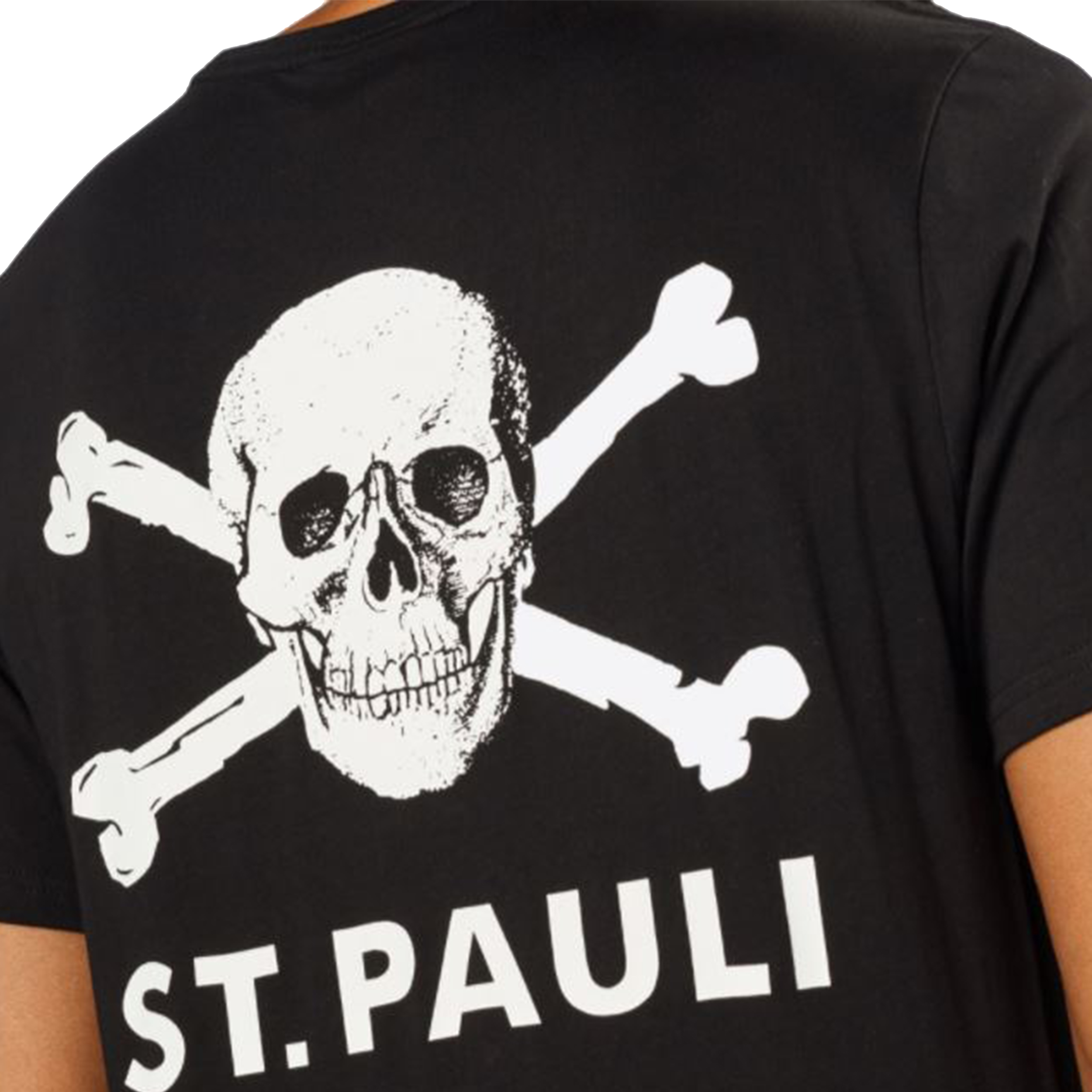 St. Pauli t-shirt  Totenkopf SP011801 zwart heren