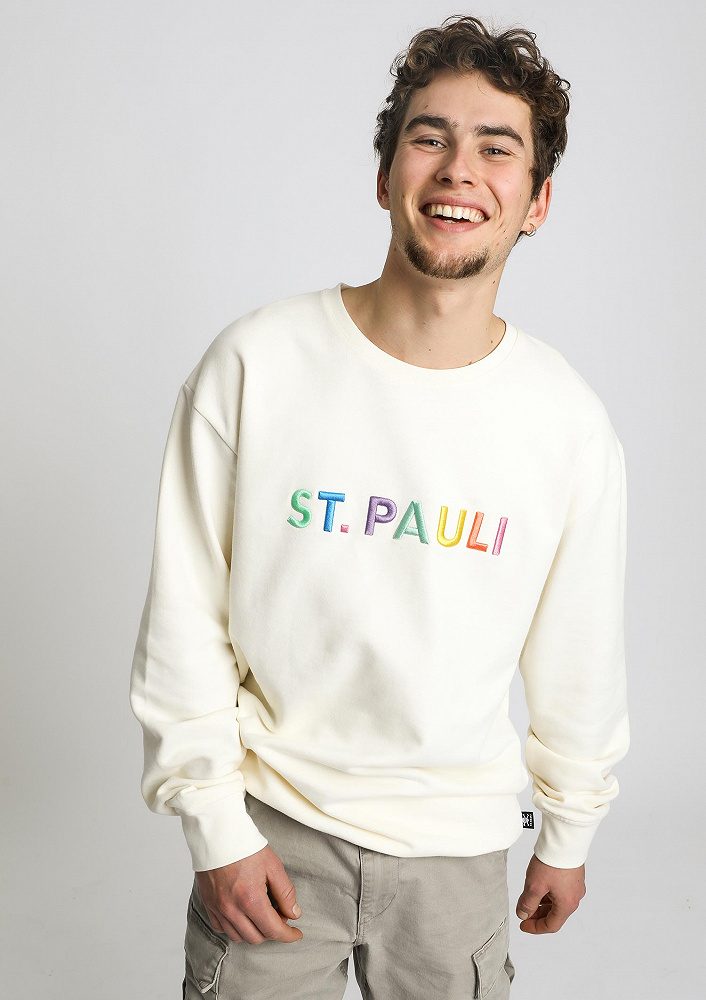 St. Pauli SP0523031 Trui Rainbow Letters Multicolor
