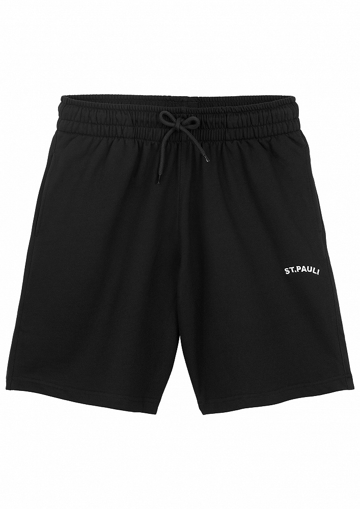 St. Pauli SP0823080 Sweatshort College Zwart
