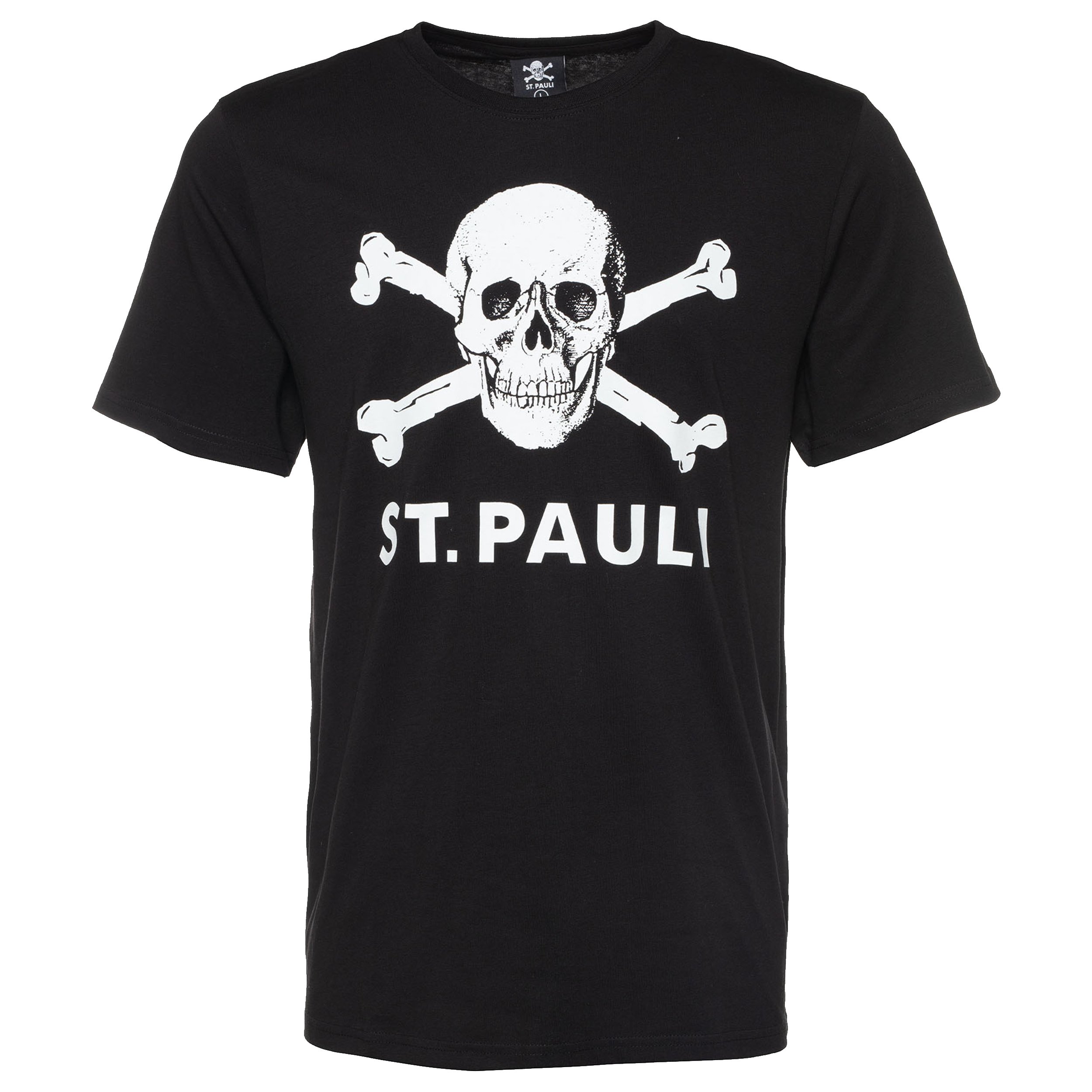 St. Pauli t-shirt Totenkopf zwart SP011800 heren