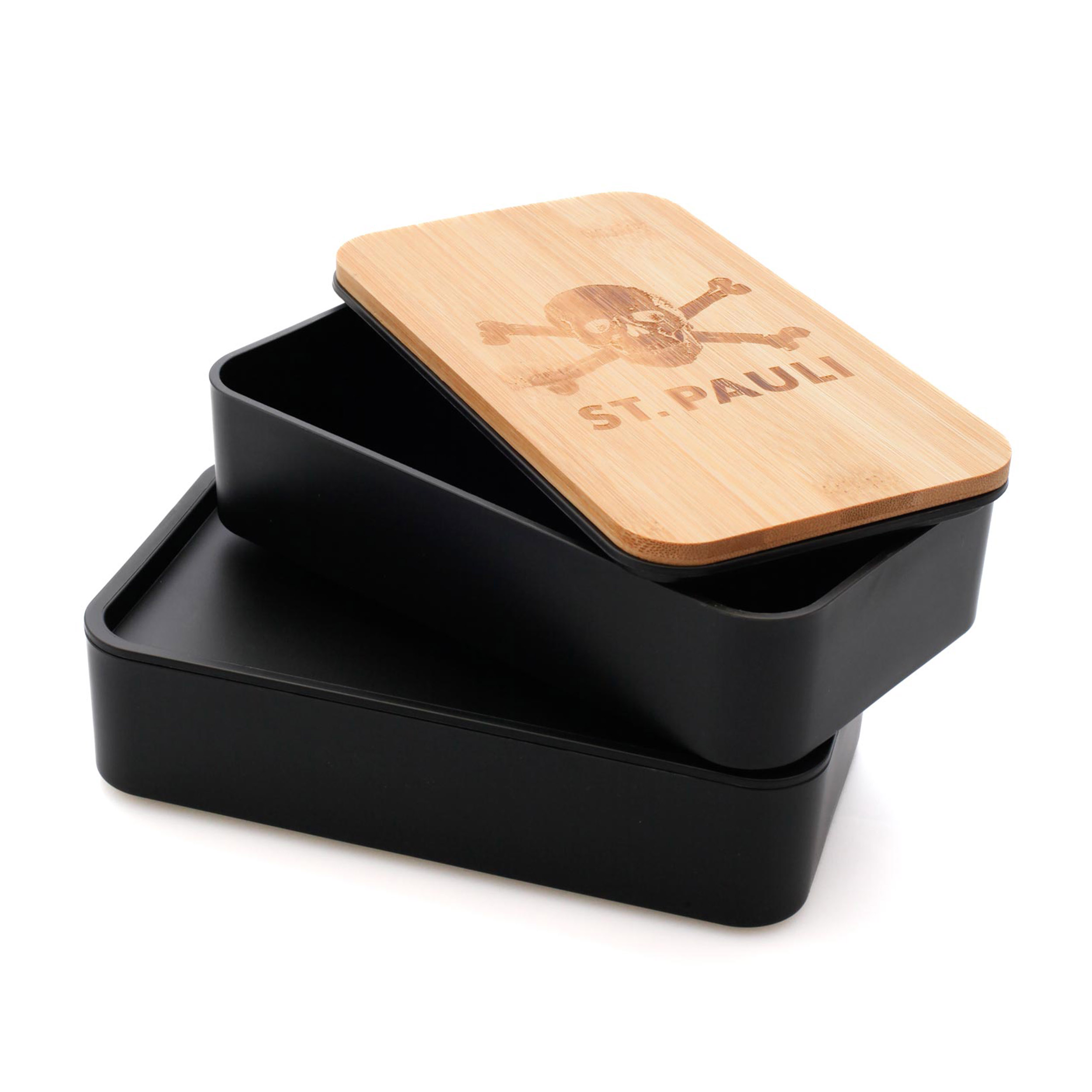 St. Pauli SP1123030 Lunchbox Totenkopf Zwart